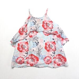 Janie and Jack Tank Top Girls Size 6 Blue Floral 2019
